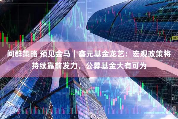 间群策略 预见金马｜鑫元基金龙艺：宏观政策将持续靠前发力，公募基金大有可为